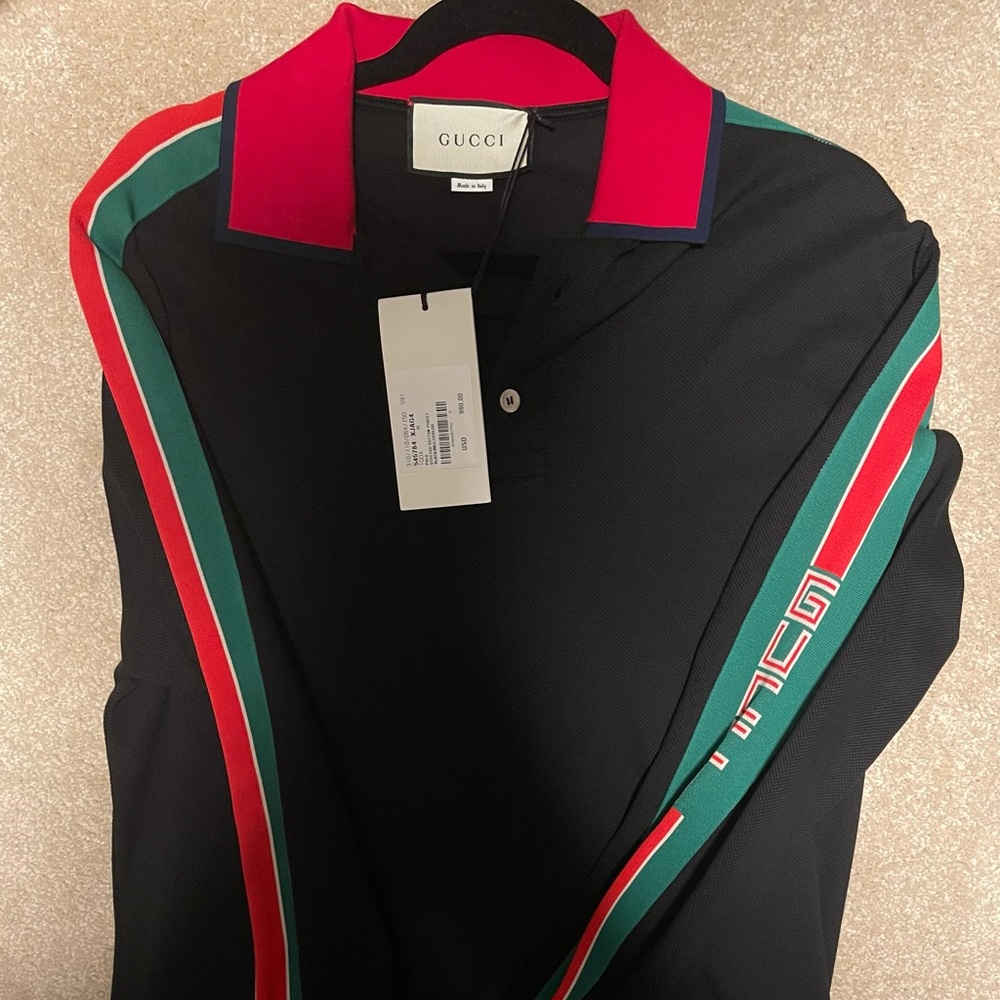 Original Saks 5th Ave purchase, Gucci ,Med, long sleeve Teeshirt